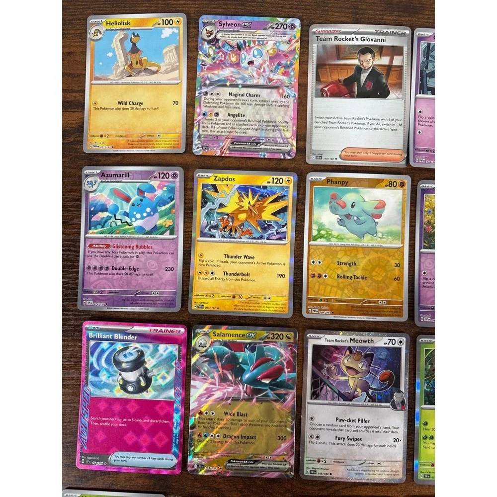 Pokemon TCG Card Lot 20ct Salamence ex Sylveon ex Gouging Fire Brilliant Blender